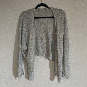Gray cardigan